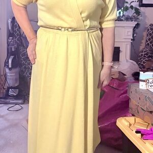 St. John Yellow Knit Garment